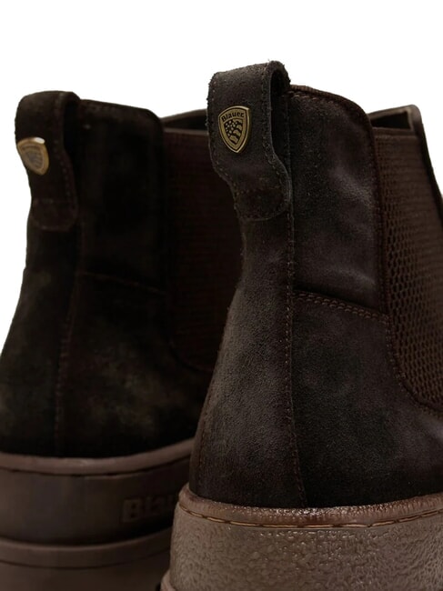 IUKA Bottines en cuir DarkBrown - Chaussures Homme