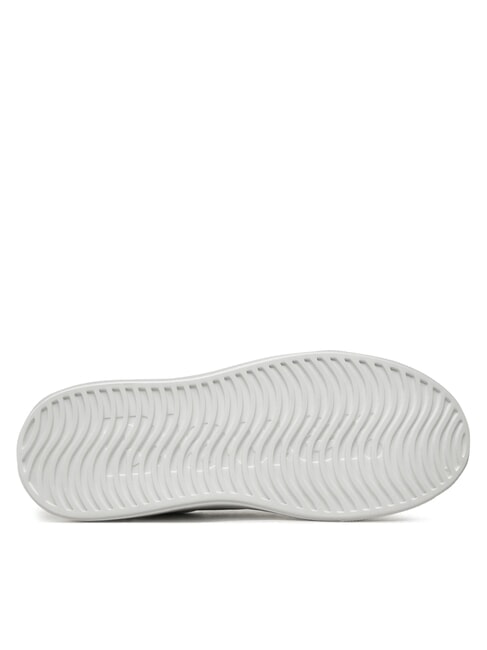 BUCK Baskets en cuir blanc/bleu marine - Chaussures Homme