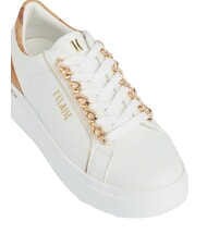 ALVIERO MARTINI PRIMA CLASSE GEO Baskets avec chaînes en or blanc - Chaussures Femme - 3