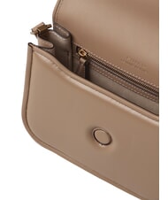 PINKO LOVE BOX Mini sac en nappa à rabat biscuit au gingembre-or antique - Sacs pour Femme - 6