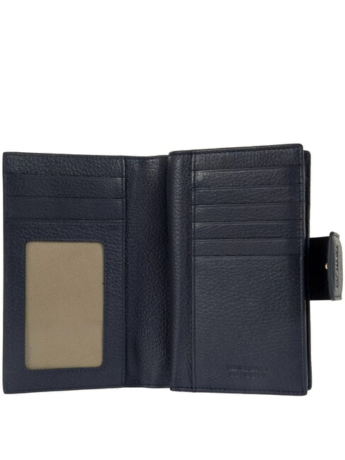 MARMOLADA Portefeuille en cuir martelé bleu - Portefeuilles Femme