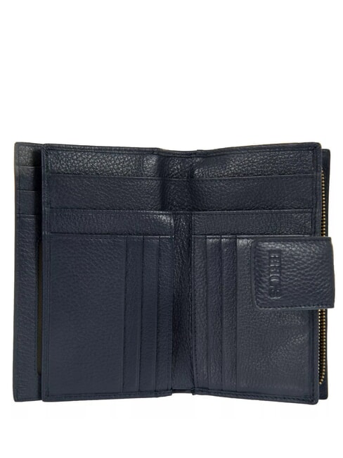 MARMOLADA Portefeuille en cuir martelé bleu - Portefeuilles Femme