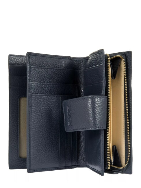 MARMOLADA Portefeuille en cuir martelé bleu - Portefeuilles Femme