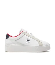 TOMMY HILFIGER TH PLATFORM COURT Baskets en cuir - Chaussures Femme