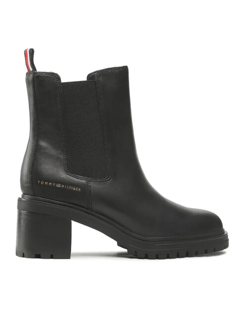 TH Bottines en cuir noir - Chaussures Femme