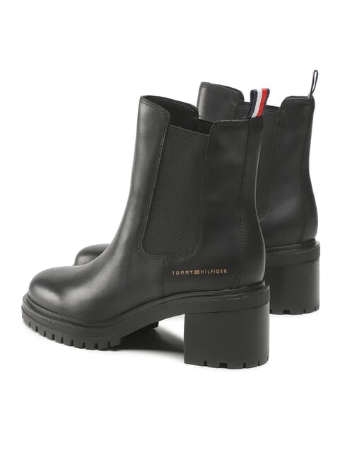 TH Bottines en cuir noir - Chaussures Femme