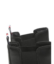 TOMMY HILFIGER TH Bottines en cuir noir - Chaussures Femme - 4