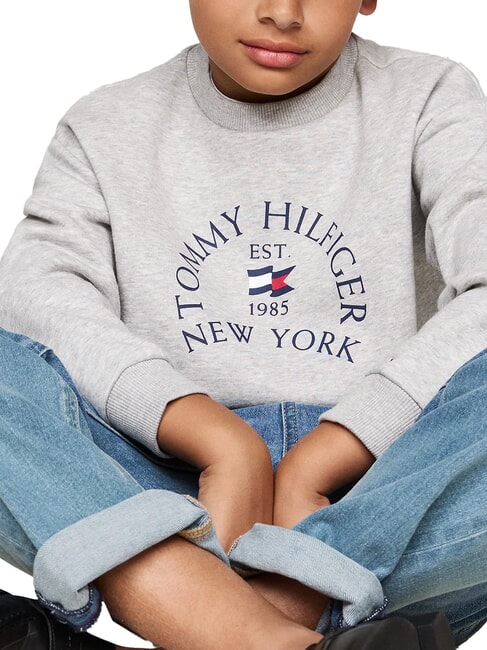 TH KIDS Sweat-shirt ras du cou avec imprim&eacute; chin&eacute; gris clair - B&eacute;b&eacute; Sweat