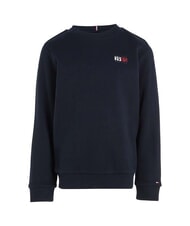 TOMMY HILFIGER TH KIDS Sweat-shirt &agrave; col rond avec &eacute;cusson du logo ciel du d&eacute;sert - B&eacute;b&eacute; Sweat - 5
