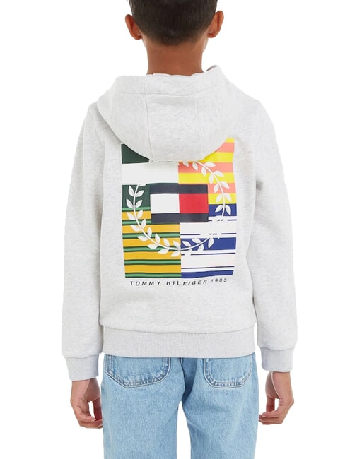 TH KIDS Sweat à capuche entièrement zippé nouveau gris clair chiné - Bébé Sweat