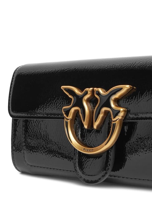 LOVE ONE Mini sac à bandoulière brillant noir-or antique - Sacs pour Femme