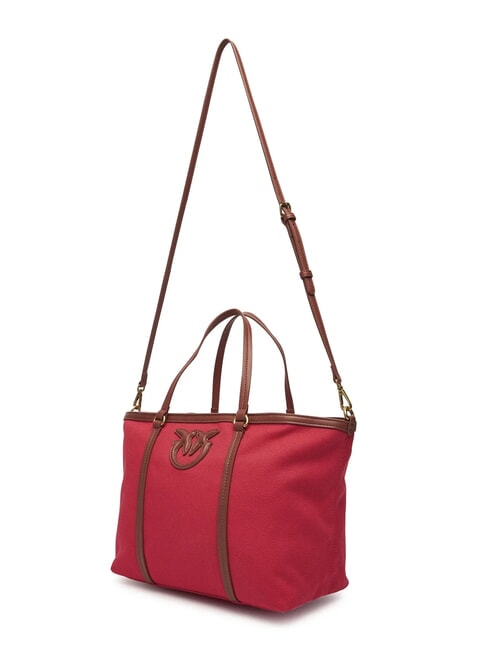 MIRANDA Sac de courses avec bandoulière rouge/cuir-or antique - Sacs pour Femme