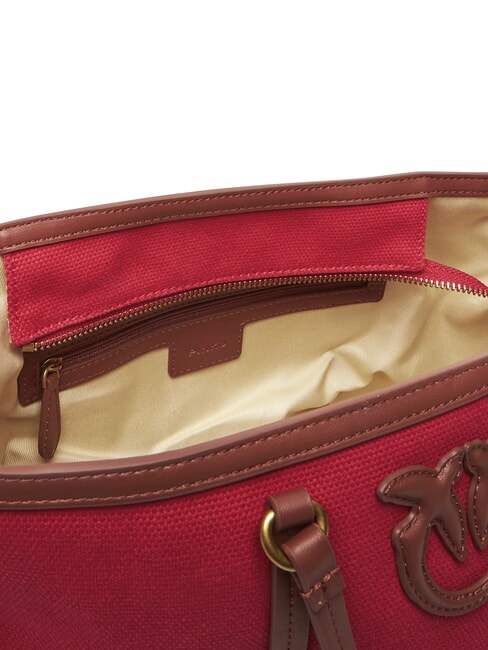 MIRANDA Sac de courses avec bandoulière rouge/cuir-or antique - Sacs pour Femme