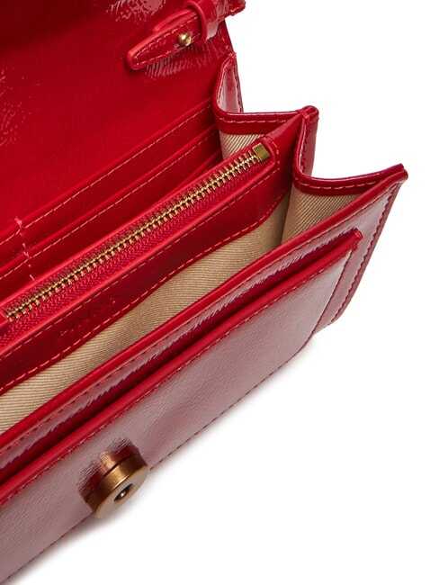 LOVE ONE Mini sac à bandoulière brillant rouge-or antique - Sacs pour Femme