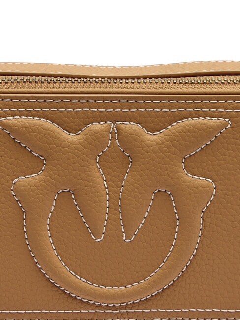 CARRIE Mini sac bandoulière, en cuir nougat-or antique - Sacs pour Femme