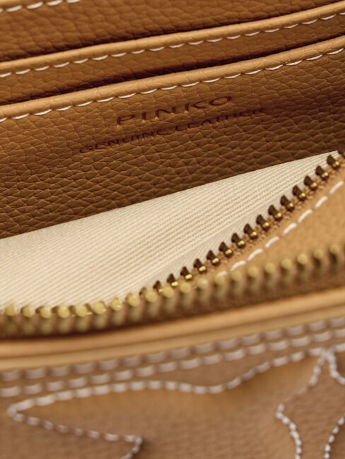 CARRIE Mini sac bandoulière, en cuir nougat-or antique - Sacs pour Femme