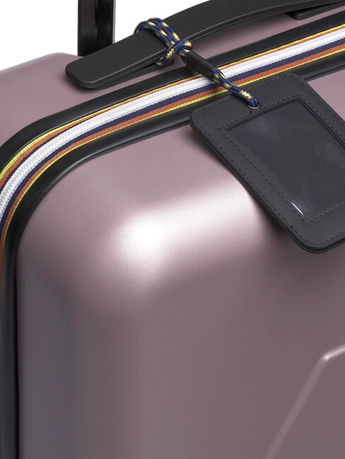 EUDOXIE LOGO Chariot à bagages à main roses rosées - Valises cabine