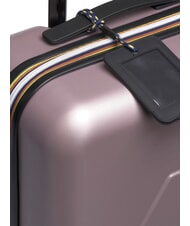 KWAY EUDOXIE LOGO Chariot à bagages à main roses rosées - Valises cabine - 4