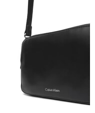 CALVIN KLEIN SIGNATURE LOGO STRAP Sacoche pour appareil photo à double fonction noir / vieil argent - Sacs pour Femme - 4