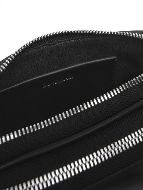 SIGNATURE LOGO STRAP Sacoche pour appareil photo à double fonction noir / vieil argent - Sacs pour Femme