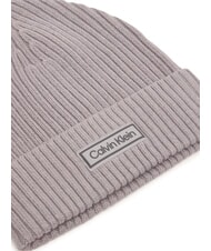 CALVIN KLEIN PATCH CHUNKY RIB  Capuchon applique en argent - Bonnets - 3