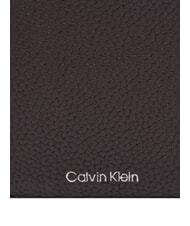 CALVIN KLEIN FOIL EMBOSS  Portefeuille vertical en cuir ck brun foncé - Portefeuilles Homme - 3