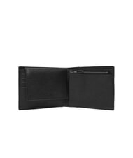 CALVIN KLEIN LOGO HARDWARE SAFFIANO Portefeuille en cuir avec rabat et porte-monnaie - Portefeuilles Homme