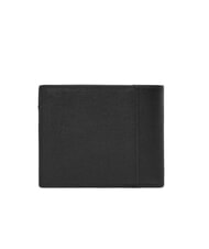 CALVIN KLEIN LOGO HARDWARE SAFFIANO Portefeuille en cuir avec rabat et porte-monnaie sur noir - Portefeuilles Homme - 4