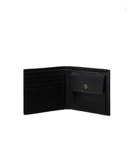 CALVIN KLEIN LOGO HARDWARE SAFFIANO Portefeuille en cuir porte-monnaie - Portefeuilles Homme