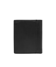 CALVIN KLEIN CK PLAQUE Portefeuille vertical en cuir sur noir - Portefeuilles Homme - 3