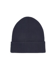 TOMMY HILFIGER TH FLAG Bonnet en coton avec revers bleu sidéral / noir - Bonnets - 2