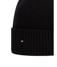 TOMMY HILFIGER TH FLAG Bonnet en coton avec revers le noir - Bonnets - 3