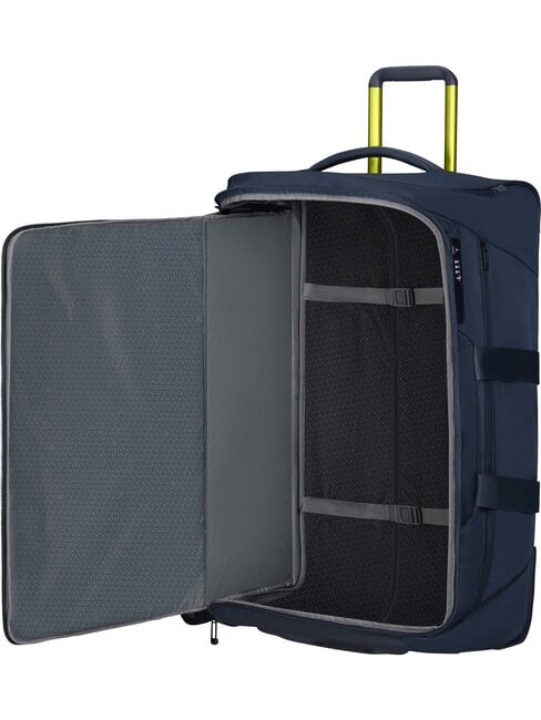 RESPARK  Grand sac à roulettes bleu nuit/citron vert - Valises Semi-rigides