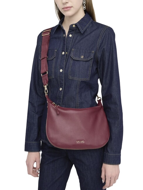 KALISKA Sac hobo avec bandoulière vin rouge - Sacs pour Femme