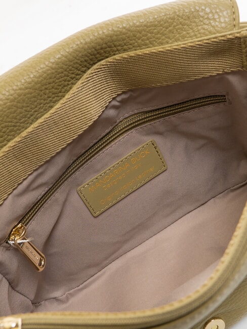 MELLOW Sac bandoulière en cuir avec rabat aloès - Sacs pour Femme