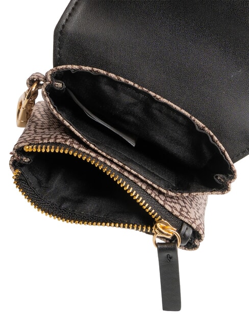 FLEXOS SOFT Porte-monnaie avec mousqueton op naturel / noir - Portefeuilles Femme