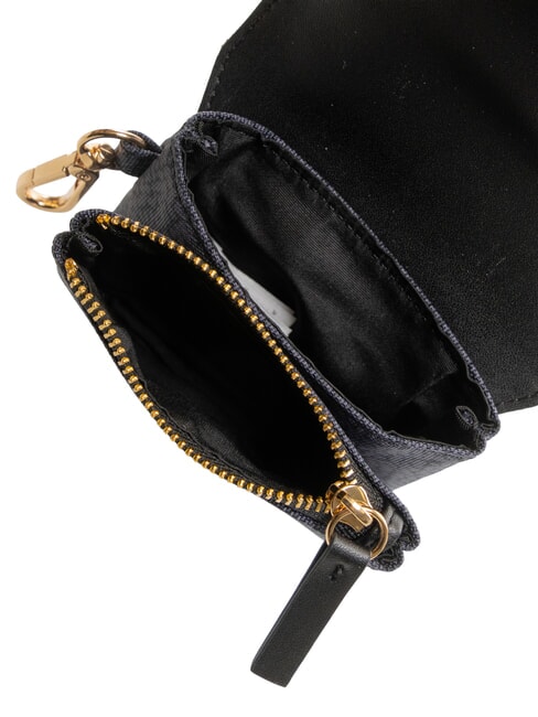 FLEXOS SOFT Porte-monnaie avec mousqueton Noir - Portefeuilles Femme