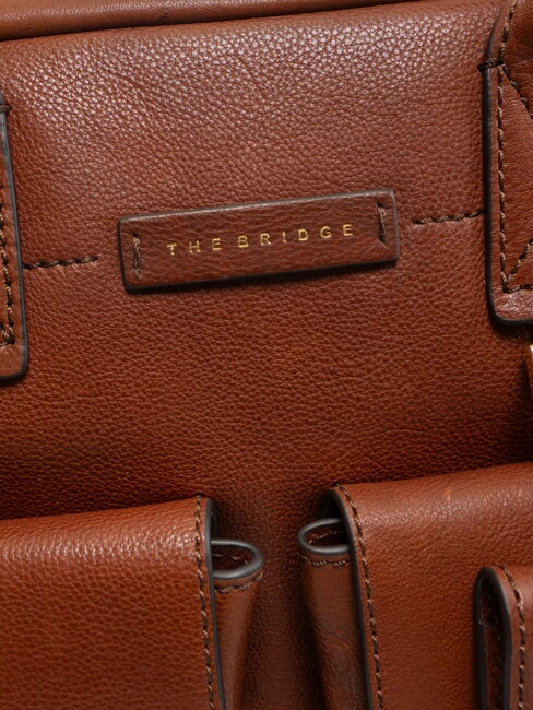 SERRISTORI Sacoche en cuir pour ordinateur portable 13" MARRON - Porte Documents Travail