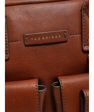 THE BRIDGE SERRISTORI Sacoche en cuir pour ordinateur portable 13" MARRON - Porte Documents Travail - 4