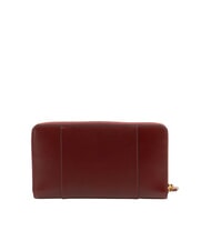THE BRIDGE VIGNA  Portefeuille zipp&eacute; en cuir Chianti / Bordeaux / Or - Portefeuilles Femme - 3