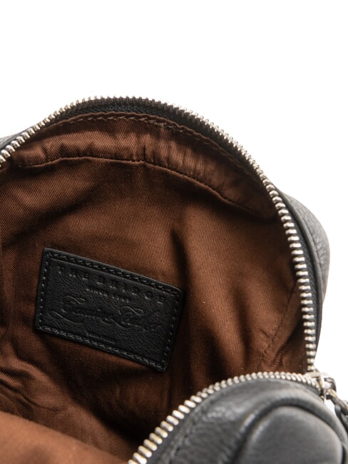 SERRISTORI Sac en cuir Noir - Sacs en Bandoulières pour Homme