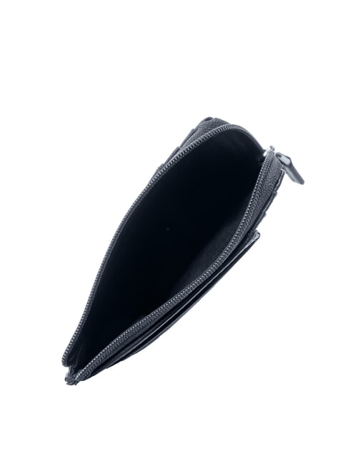 VACCHERECCIA Portefeuille avec zip Bleu Marine / Ruthénium / Palladium - Portefeuilles Homme