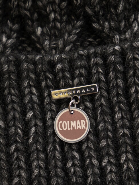 RENABLE Chapeau tressé à revers noir - Bonnets