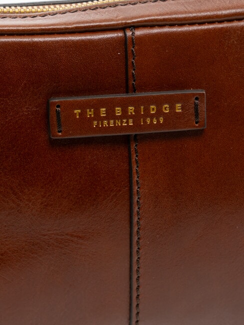 VESPUCCI Pochette en cuir avec dragonne MARRON - Sacs pour Femme