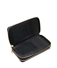 GATTINONI PLANETARIUM Grand portefeuille à double zip monochrome gris clair/noir - Portefeuilles Femme - 2