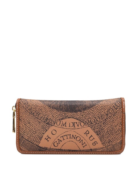 PLANETARIUM Grand portefeuille zippé bronzage monochrome - Portefeuilles Femme