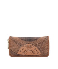 GATTINONI PLANETARIUM Grand portefeuille zippé bronzage monochrome - Portefeuilles Femme - 3