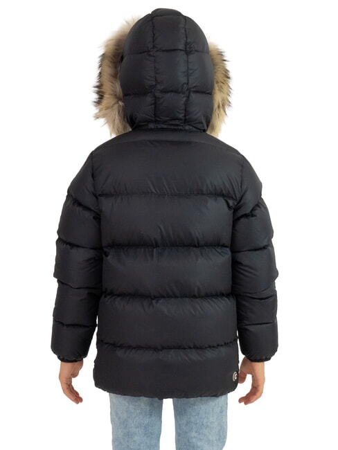 E-CONCRETE Doudoune &agrave; capuche volcan noir - B&eacute;b&eacute; Vestes