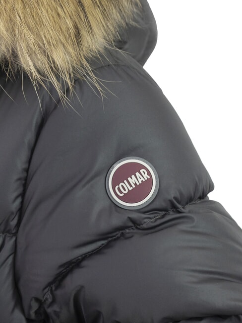 E-CONCRETE KIDS Doudoune &agrave; capuche noir volcanique - B&eacute;b&eacute; Vestes