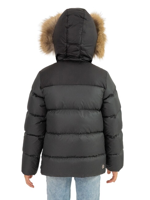 E-CONCRETE KIDS Doudoune &agrave; capuche noir volcanique - B&eacute;b&eacute; Vestes